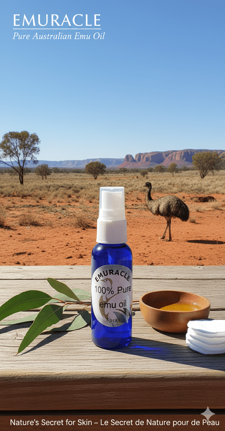 100% pure Emuracle huile d'émeu vaporisateur 30ml - Emuracle