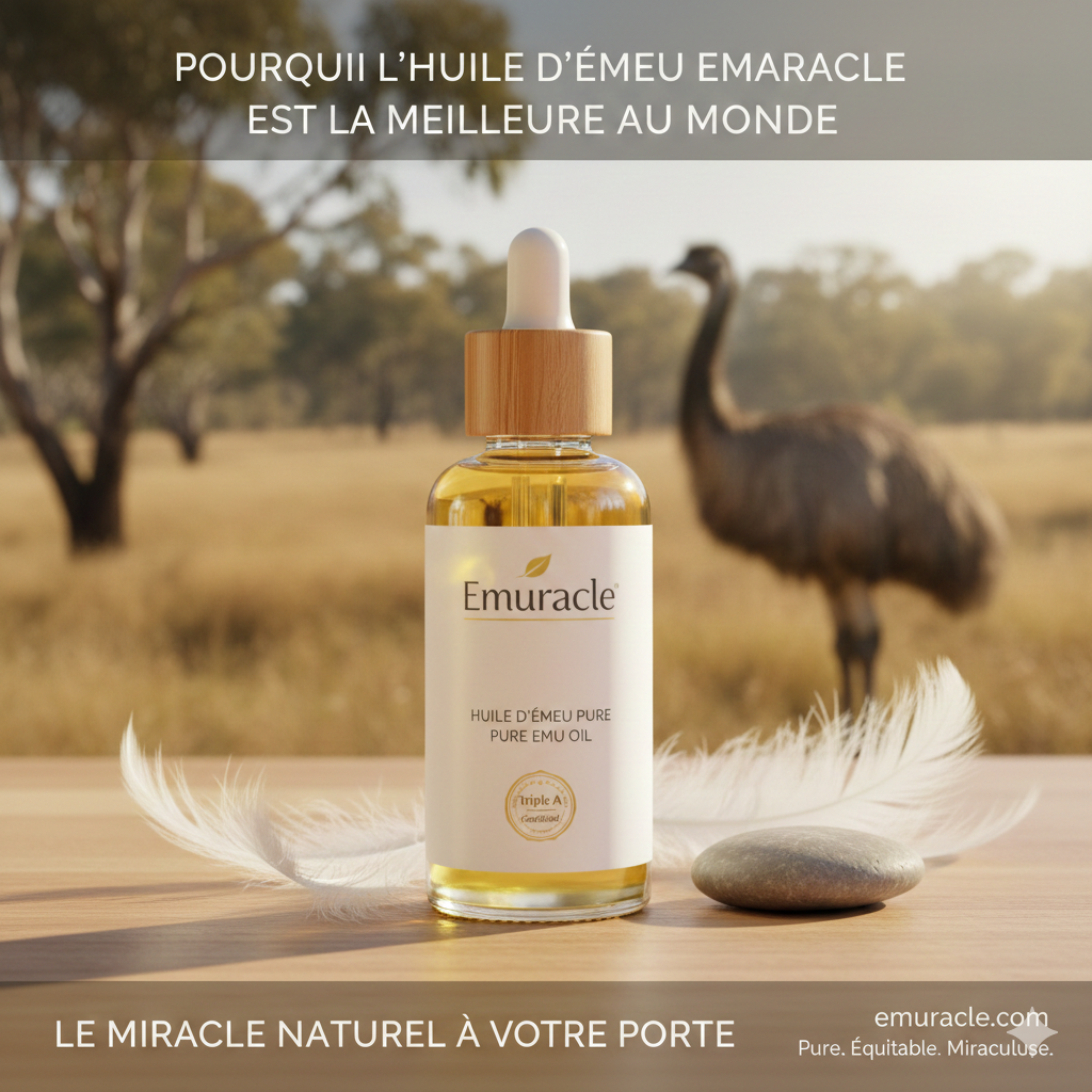 Pourquoi l'Huile d'Émeu Emuracle est la Meilleure au Monde. - Emuracle