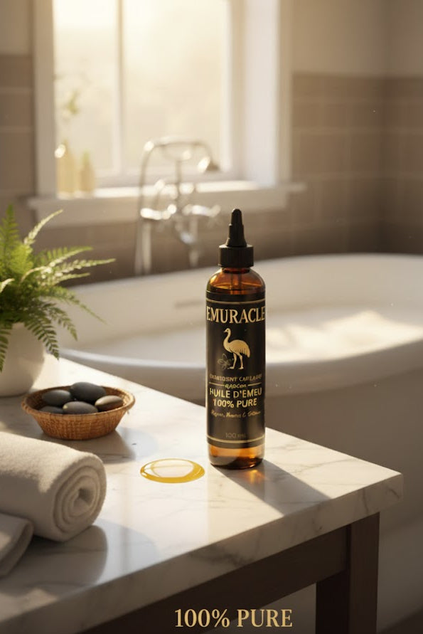 Révélez la Beauté Naturelle de Vos Cheveux 3 Huiles Légendaires. 1 Transformation Miraculeuse. - Emuracle